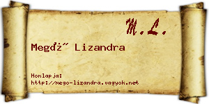 Megó Lizandra névjegykártya